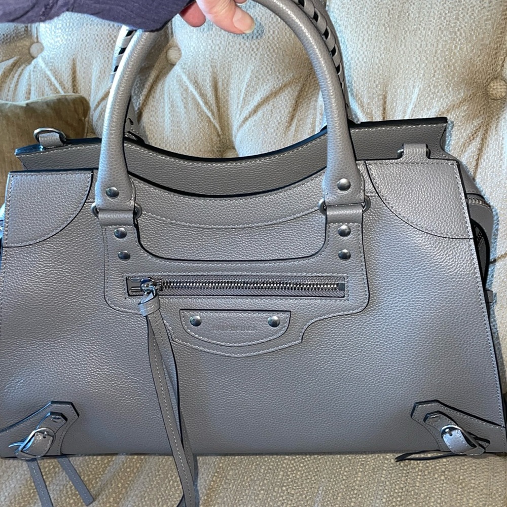 New BALENCIAGA grained calfskin Neo Classic silver